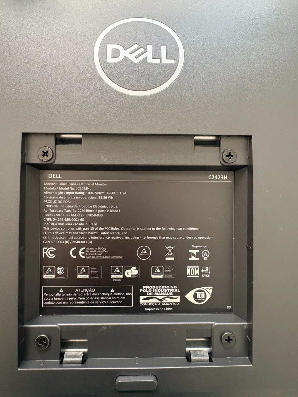 Monitor Dell 24 pol. com câmera integrada!  - Foto 4