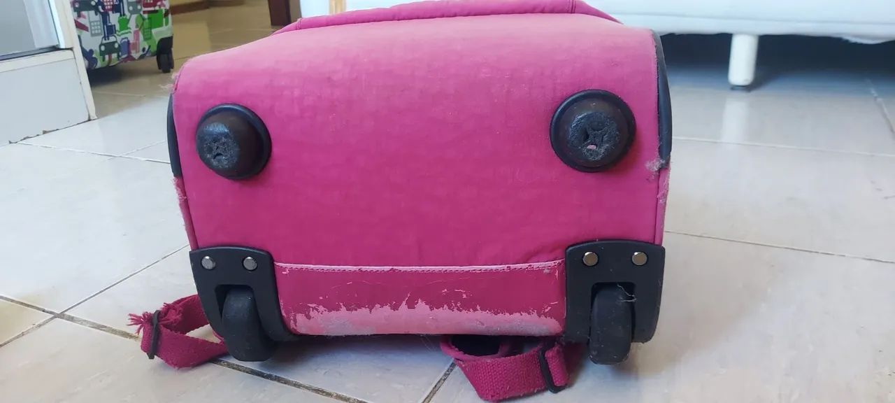 Mochila kipling rosa + estojo + lancheira produtos originais.  - Foto 3