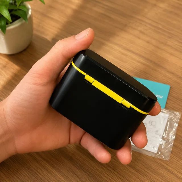 Microfone de Lapela Sem Fio Lark M1 Duplo com Case