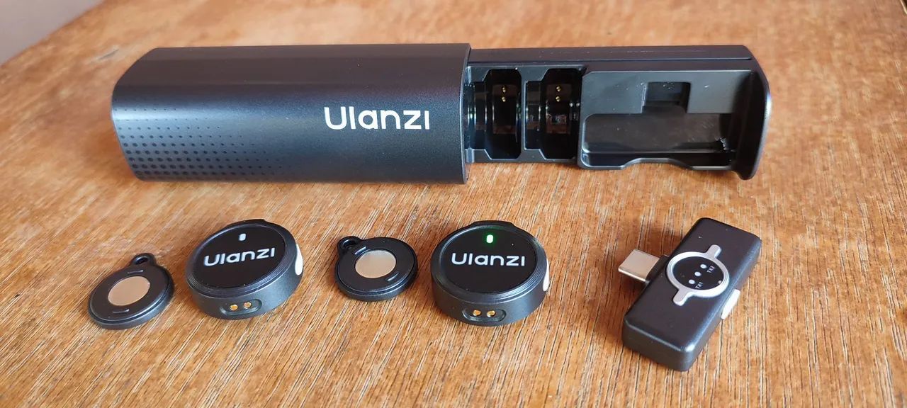 Microfone de Lapela Ulanzi A21 Combo - Usado 1 vez! - Foto 2