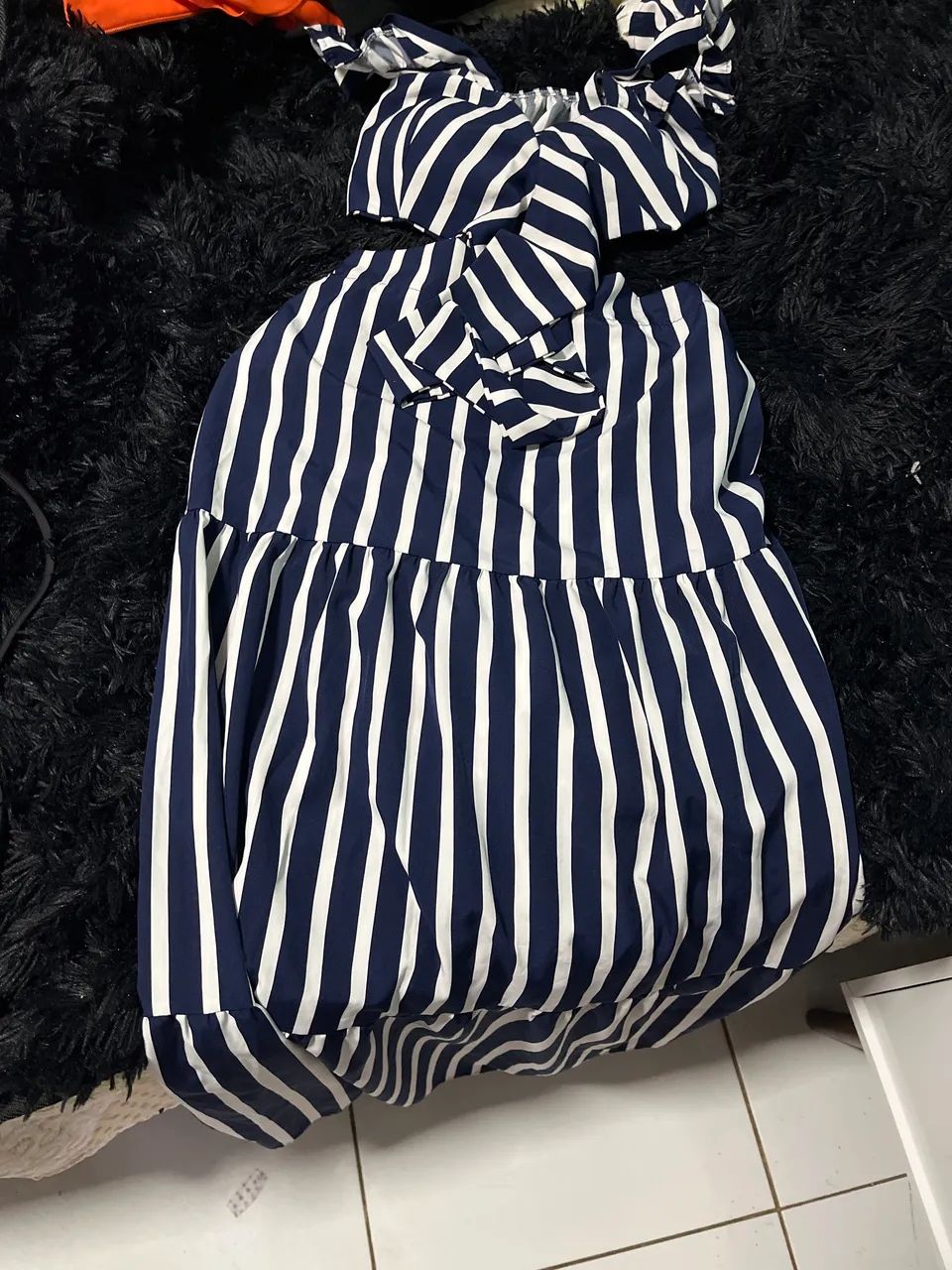 Conjunto cropped e saia longa 