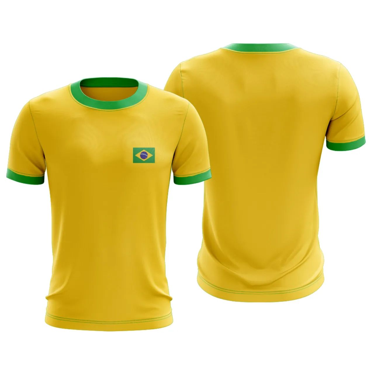 Camiseta Brasil Amarela Personalizada - Foto 4
