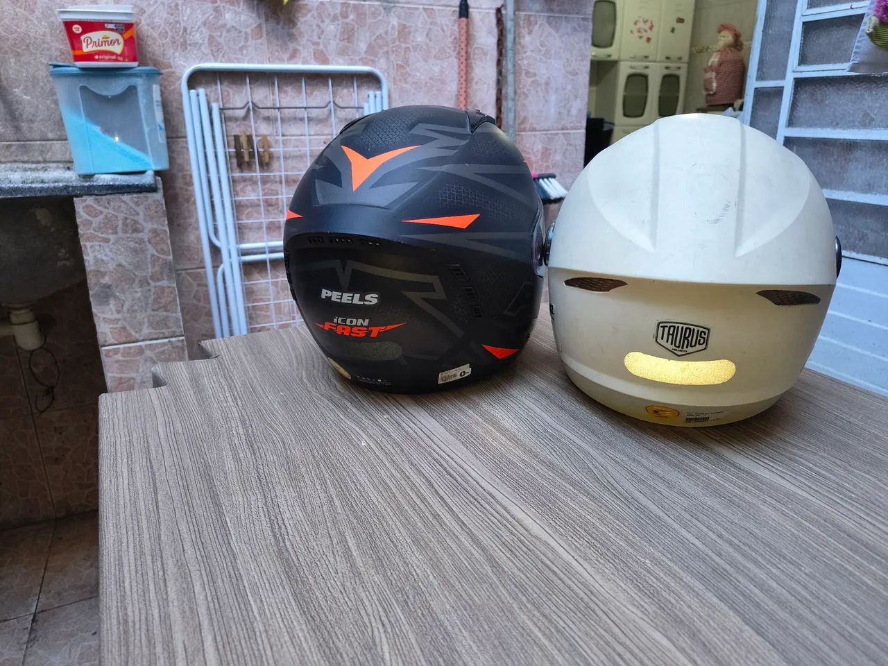 Vendo dois capacetes semi novos  - Foto 2