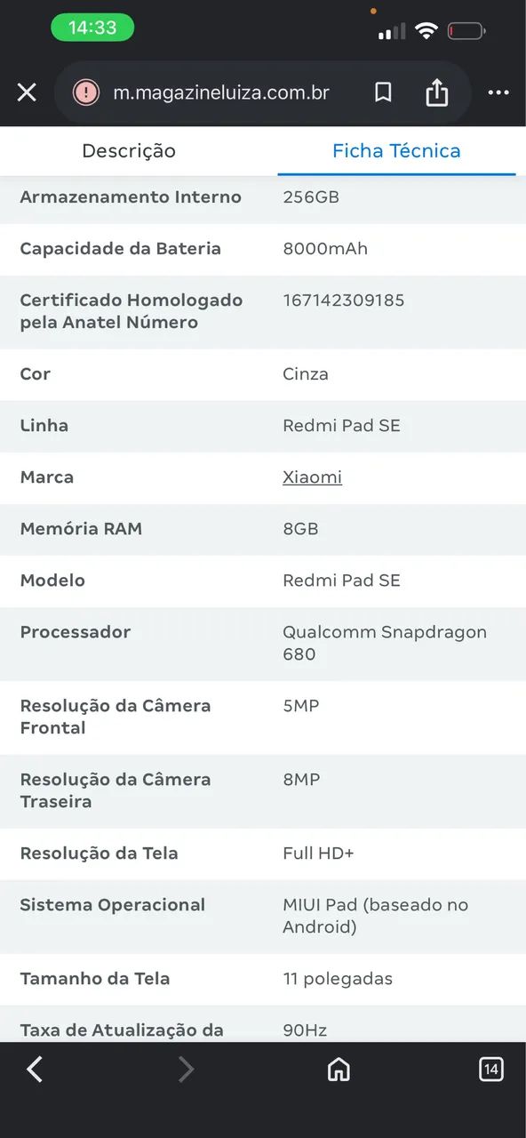 Tablete  Redmi  Pad  SE - Foto 2