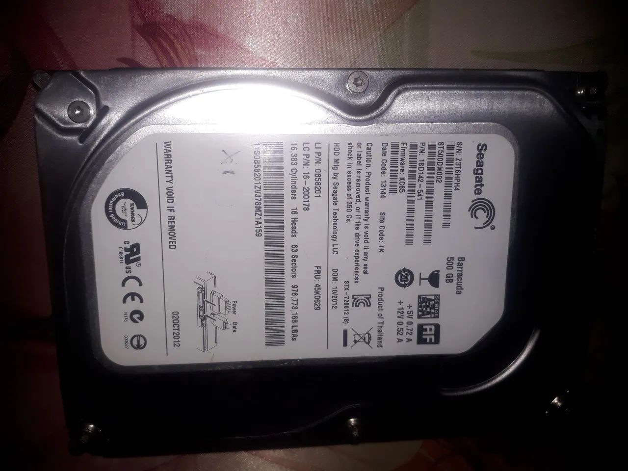 HD Seagate 500GB 100% de funcionamento e saúde