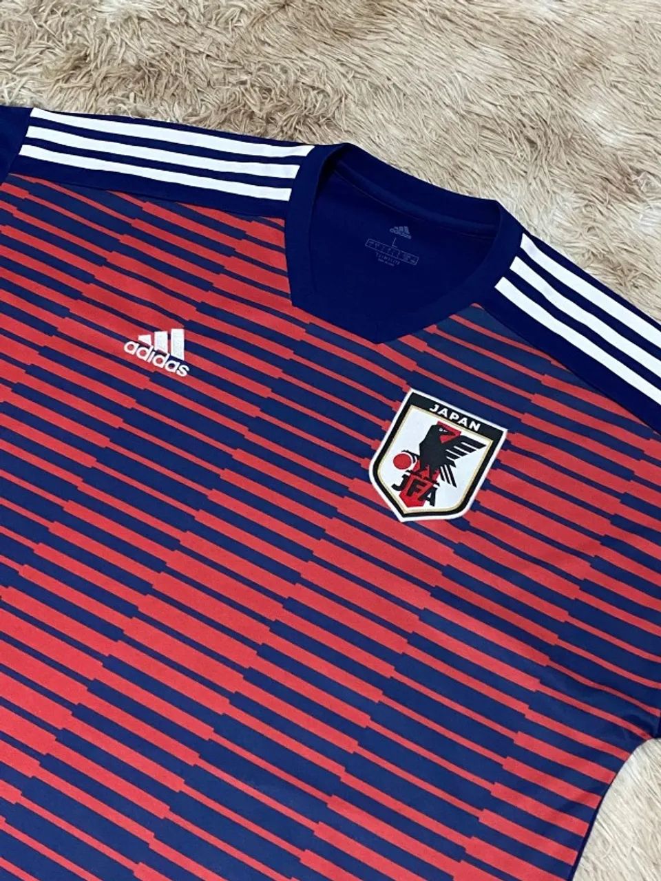 Camisa Original Japão 2018 Pre-Match Seleção Japonesa Adidas