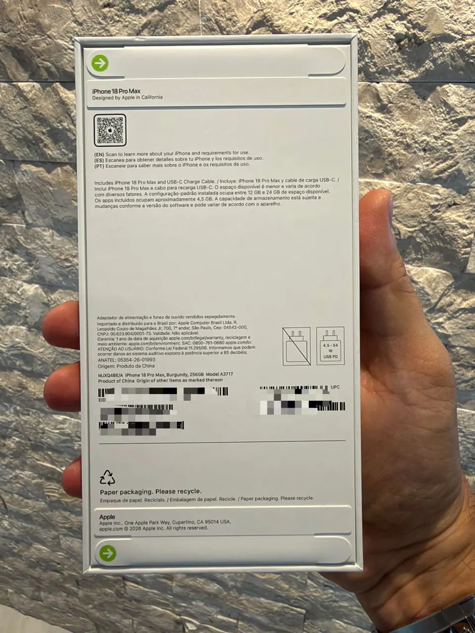 Iphone 18 Pro Max 256 - PRETO ANATEL - Foto 2