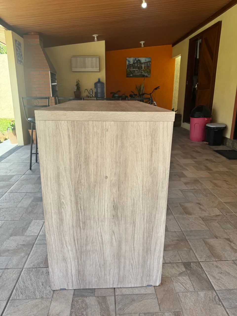 4 Banquetas de ferro e uma bancada - Foto 5