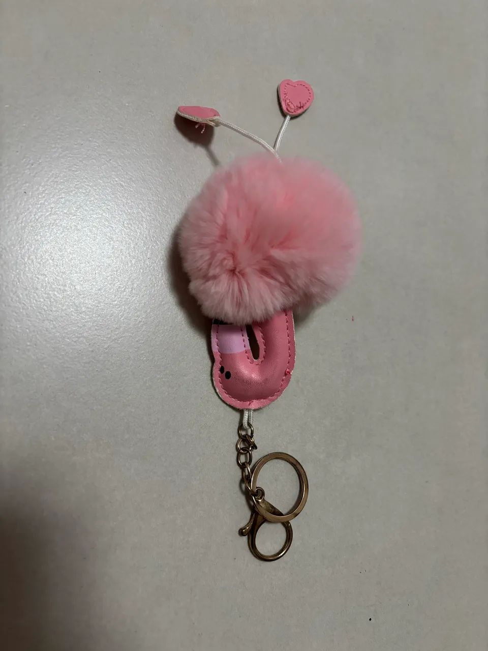 Chaveiro Pompom rosa flamingo - Foto 3