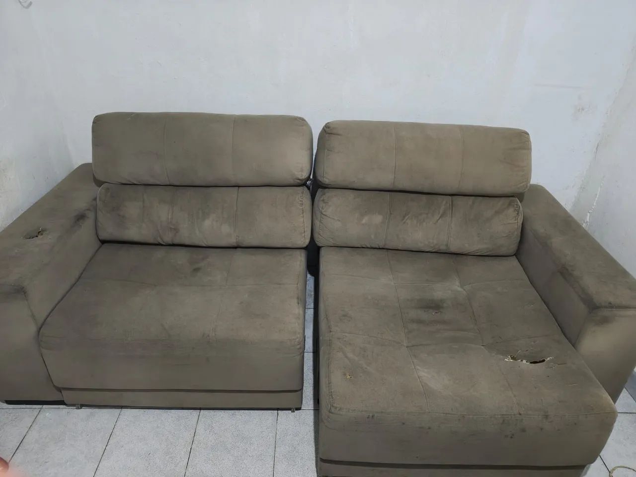 Sofá retrátil 2 lugares 