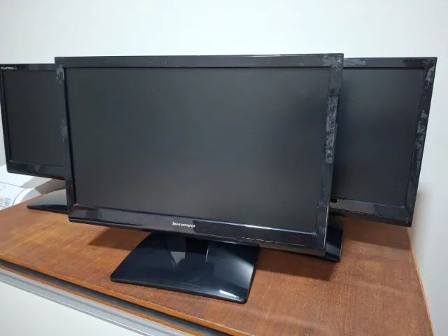Monitores 19,5" - Lenovo e LG - Foto 4