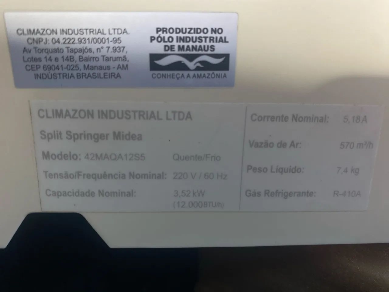 Evaporadora Midea 12.000 Btu - Foto 4