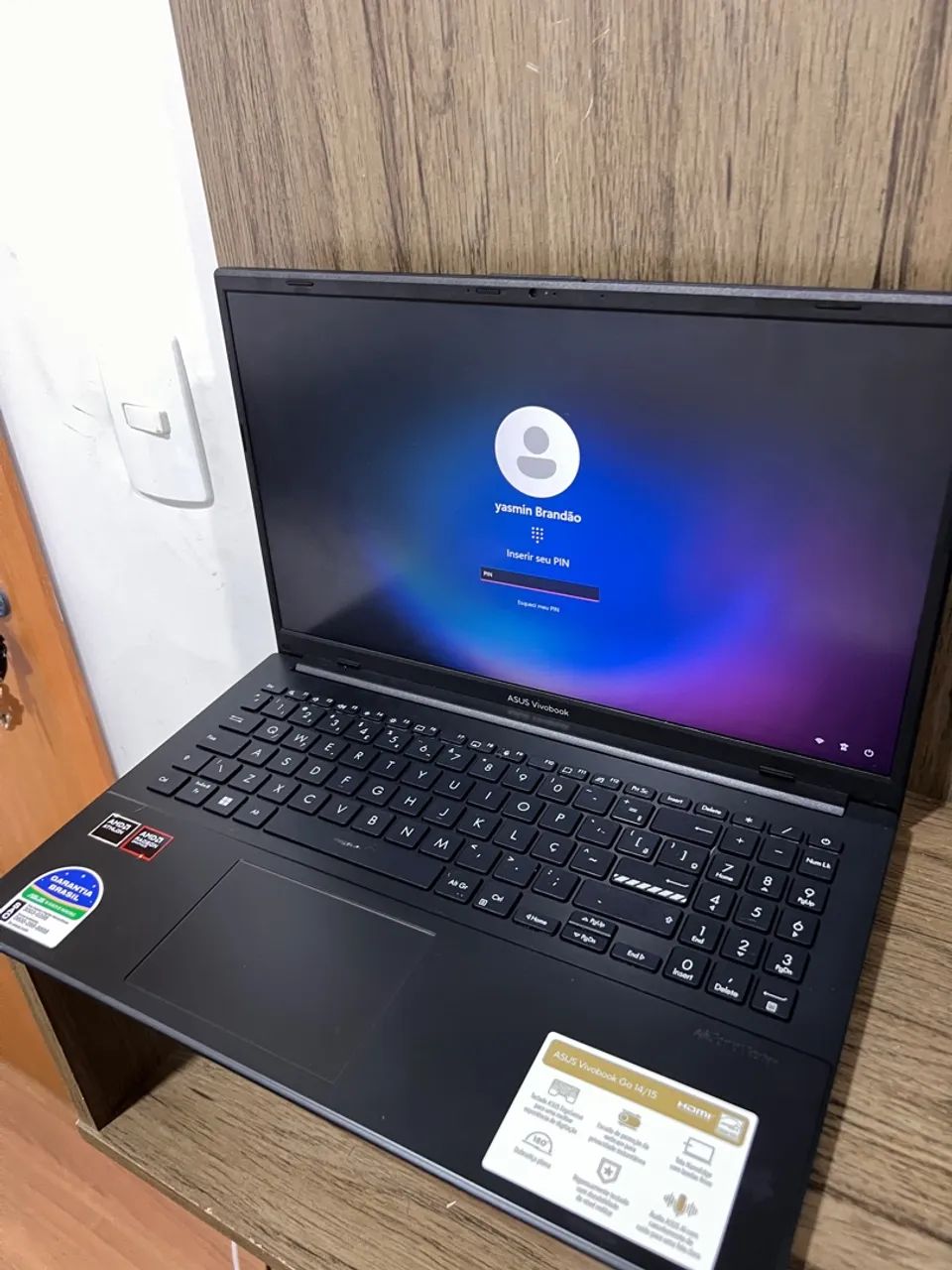Notebook ASUS VivoBook Go 15 ? praticamente novo - Foto 4