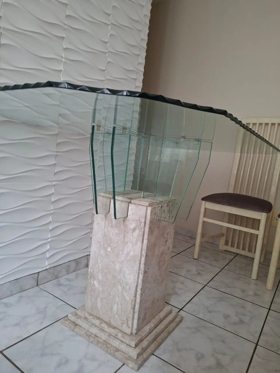 Mesa de vidro com 4 lugares  - Foto 2