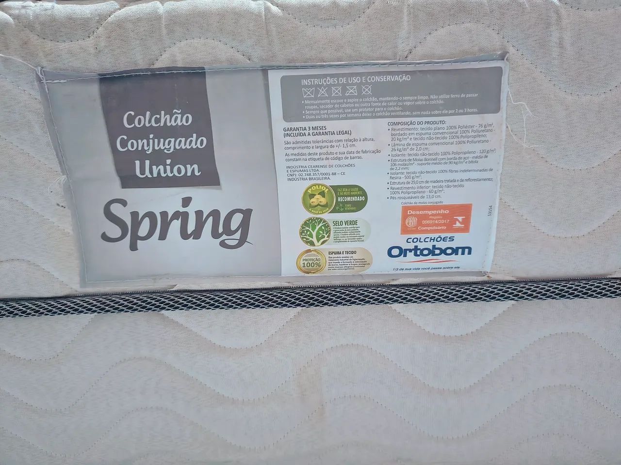Cama unibox solteiro com molas