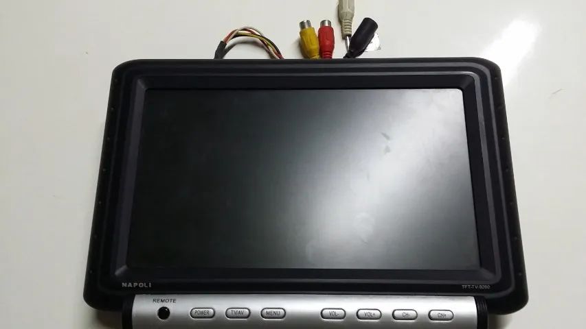 Tela Monitor TFT LCD 9 Polegadas Napoli 12V - Ideal para CFTV/Automotivo