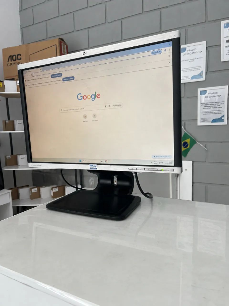 Monitor Wide HP de 22 polegadas com rotação de tela