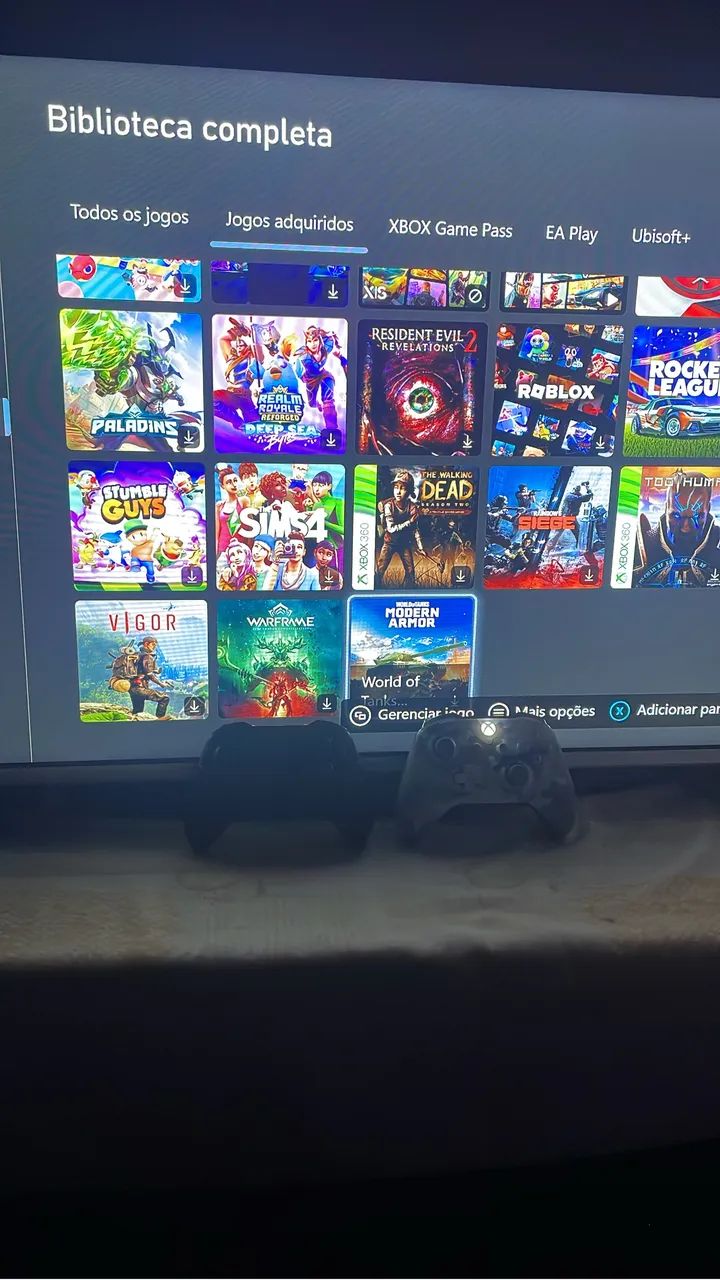 Xbox one 2 controle e vários jogos