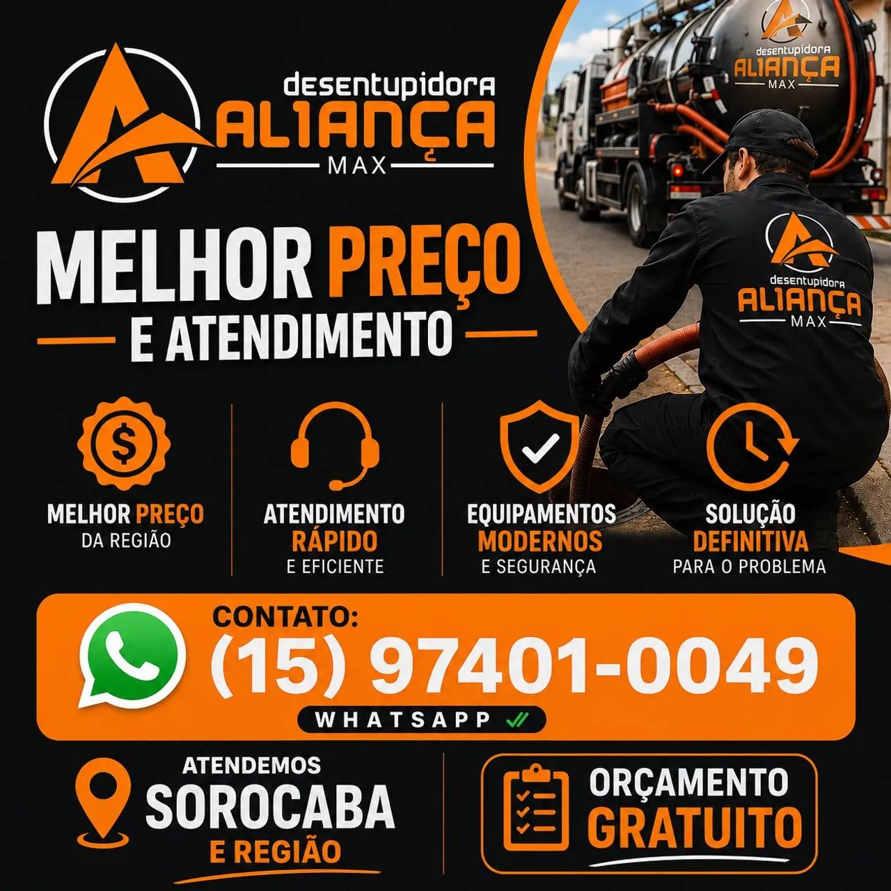 Desentupidora e limpa fossa 