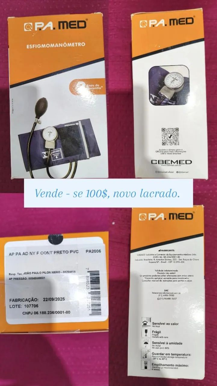 Aparelho de aferir pressão 