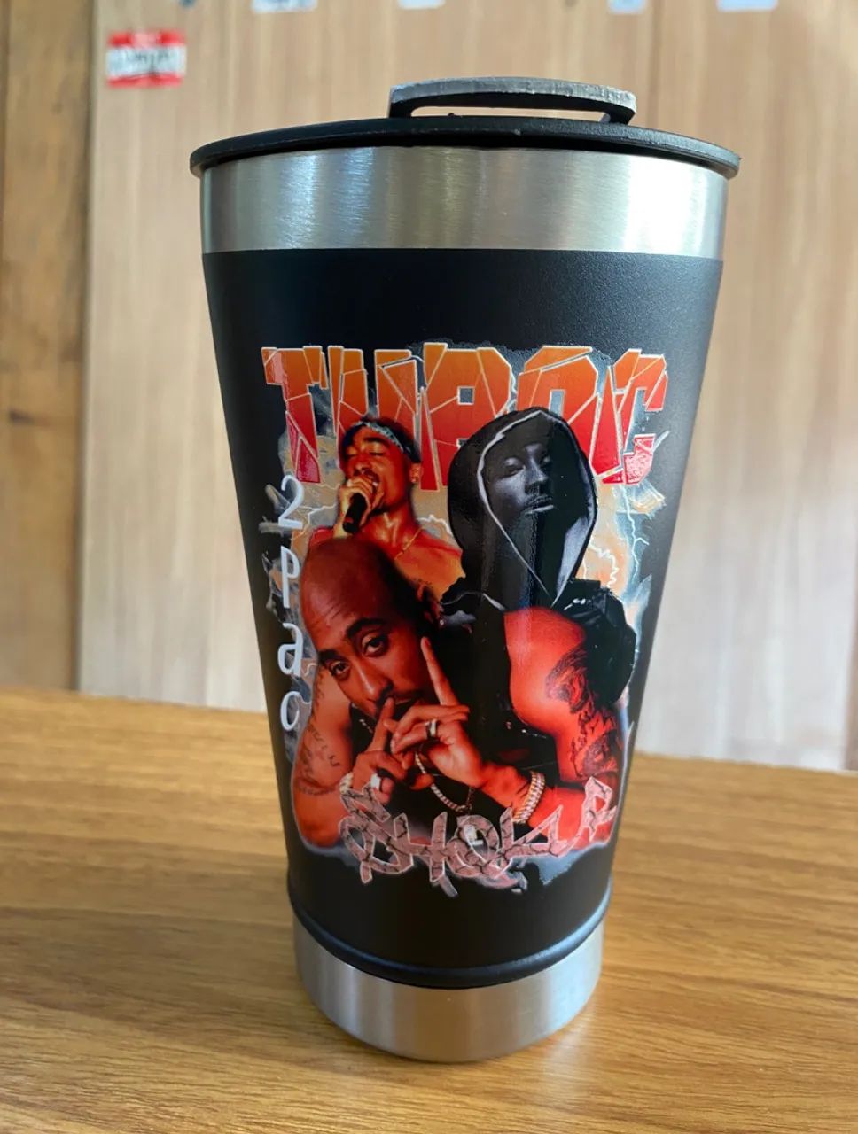 Copo térmico inox- Tupac 