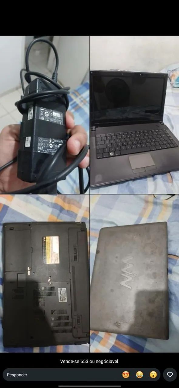 Notebook  CCE WIN USADO! - possui defeitos.