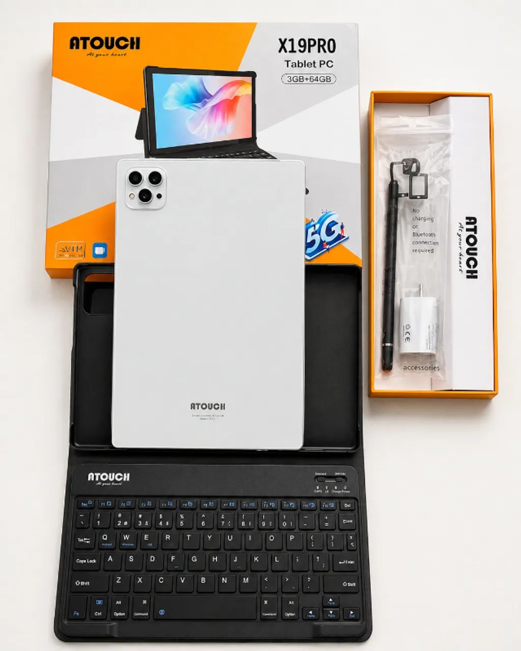 Tablet ATOUCH X19 Pro 64GB 3GB RAM + Teclado, Caneta e Acessórios - Foto 2