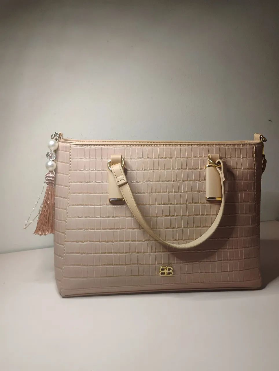 Bolsa Rosa Grande Feminina  - Foto 5