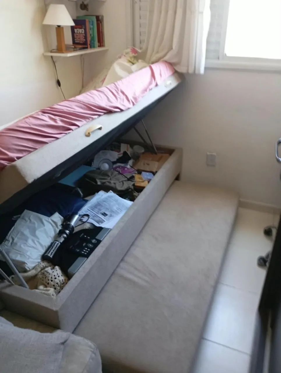 bicama de solteiro com bau e colchão - Foto 3