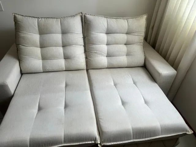 Sofá retrátil reclinável seminovo  - Foto 4