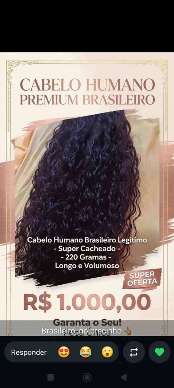 Mega hair humano CACHEADO 60cm