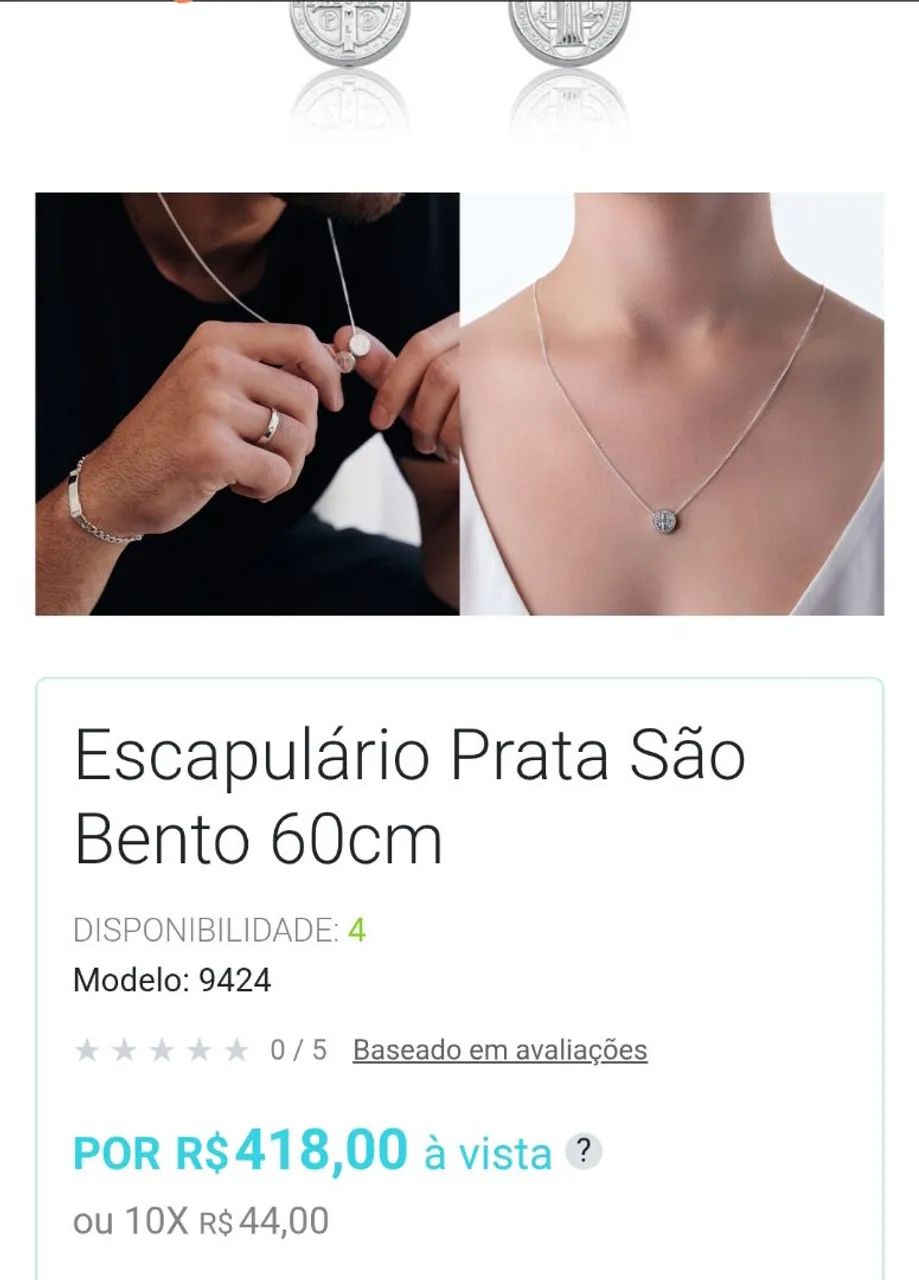 Escapulário de prata Lumaê - Foto 5