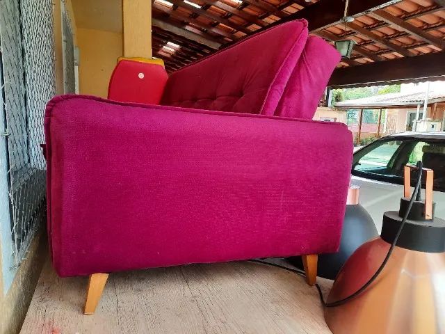 Sofa cama elegante quase sem uso - Foto 3