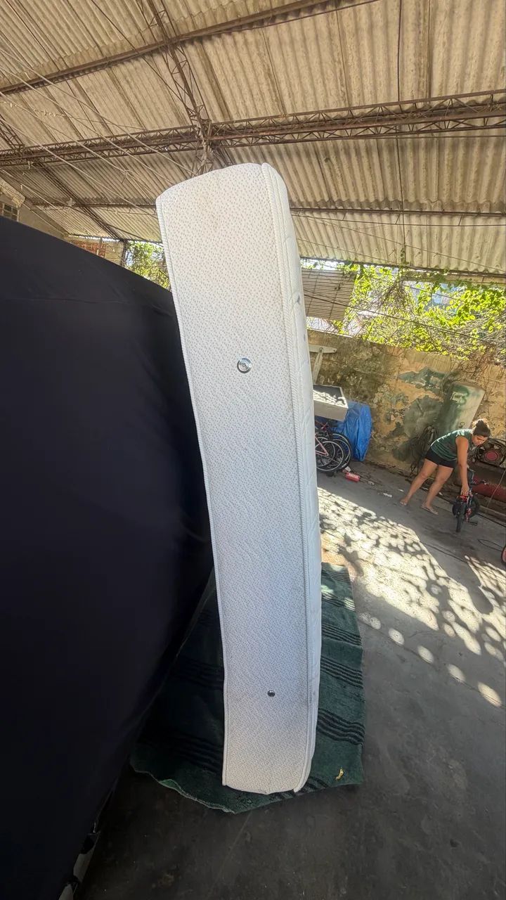 Colchão de casal King usado bom estado - Foto 2