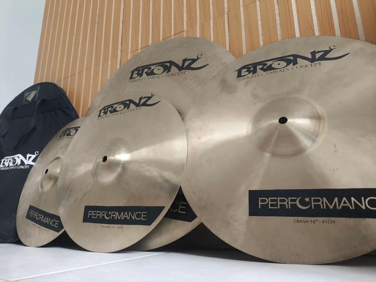 Kit de Pratos Bronz Performance Turkish Cymbals Concept - Foto 3