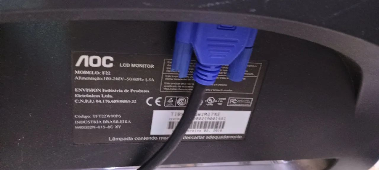 Monitor AOC 22 polegadas  - Foto 2