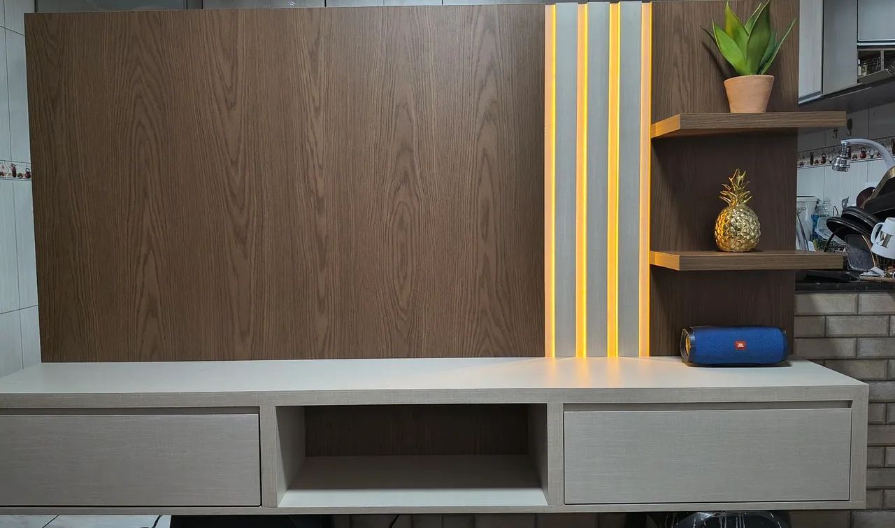 Painel com rack suspendo  - Foto 3