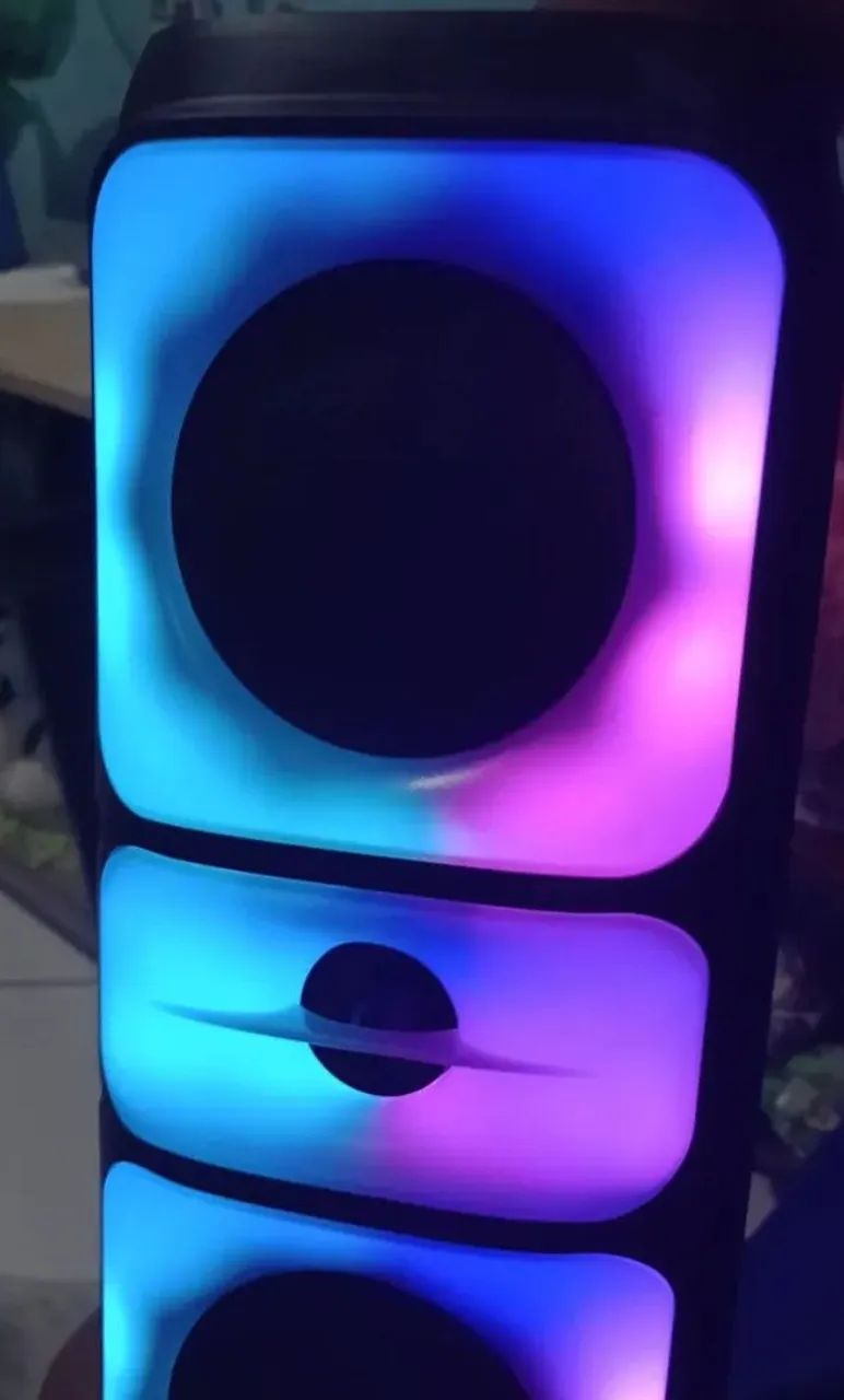 CAIXA DE SOM COM LED - Foto 2
