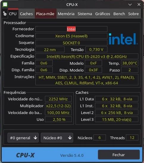 Processador Intel Xeon E5-2620 v3 (6c/12t) LGA 2011-3 - 100% Testado - Foto 2