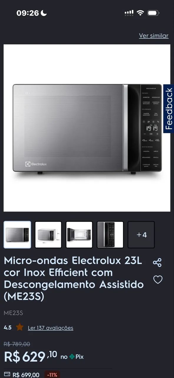 Microondas na caixa Eletrolux  - Foto 3