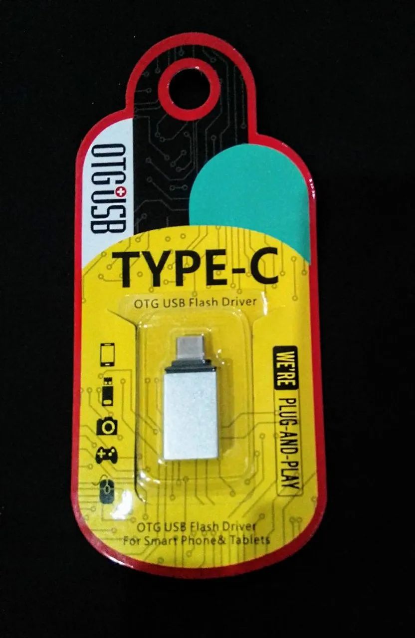 Adaptador Conector OTG USB Tipo C<br>