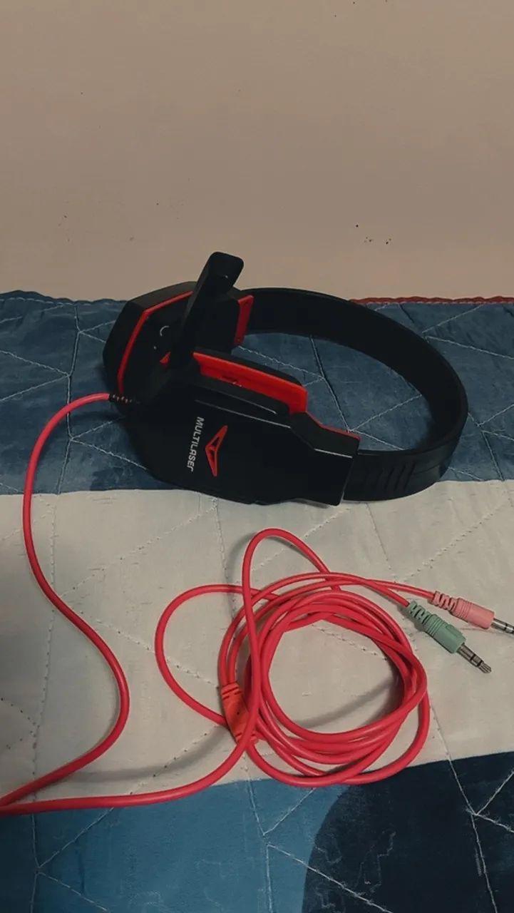 Headset gamer Multilaser vermelho  - Foto 2