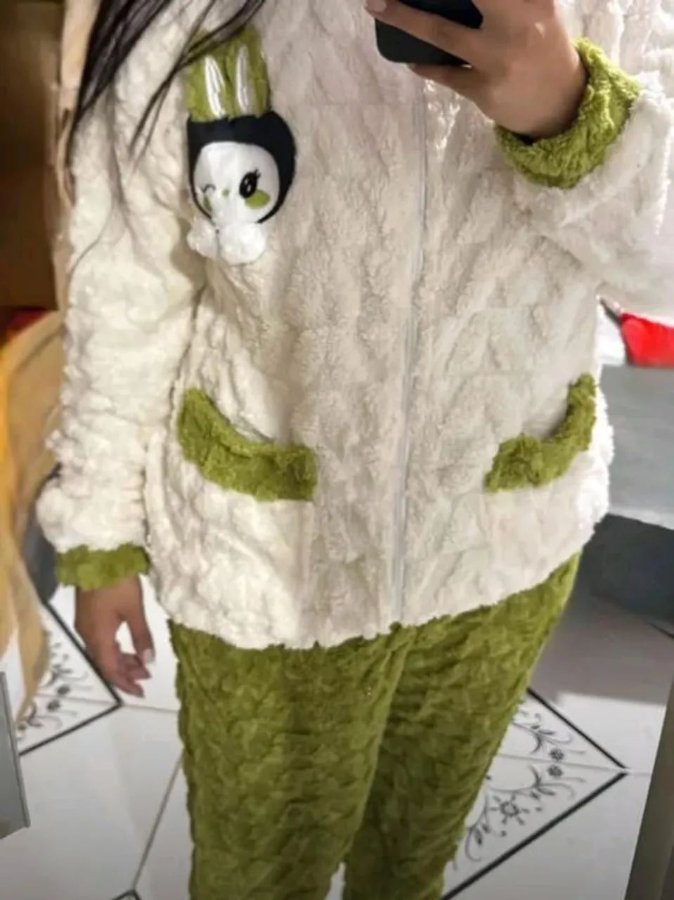 Pijama feminino quentinho G 