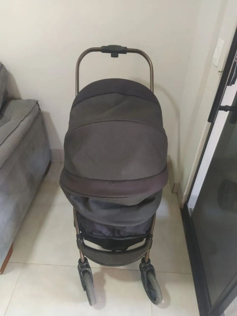 Carrinho de Bebê Moisés Galzerano Olímpus - Preto - Foto 4