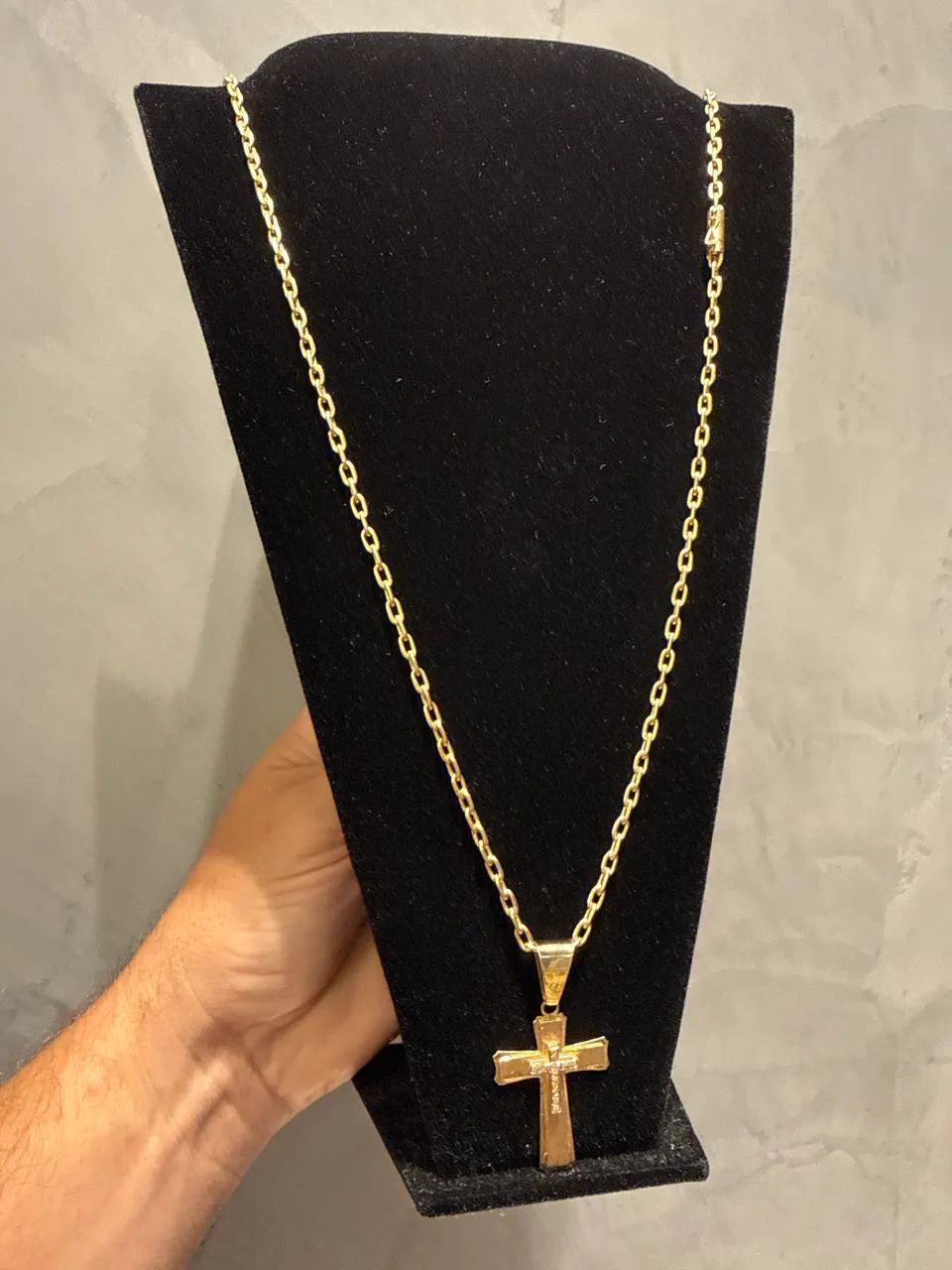Ouro corrente Cartier maciça e pingente com 15 diamantes  - Foto 2