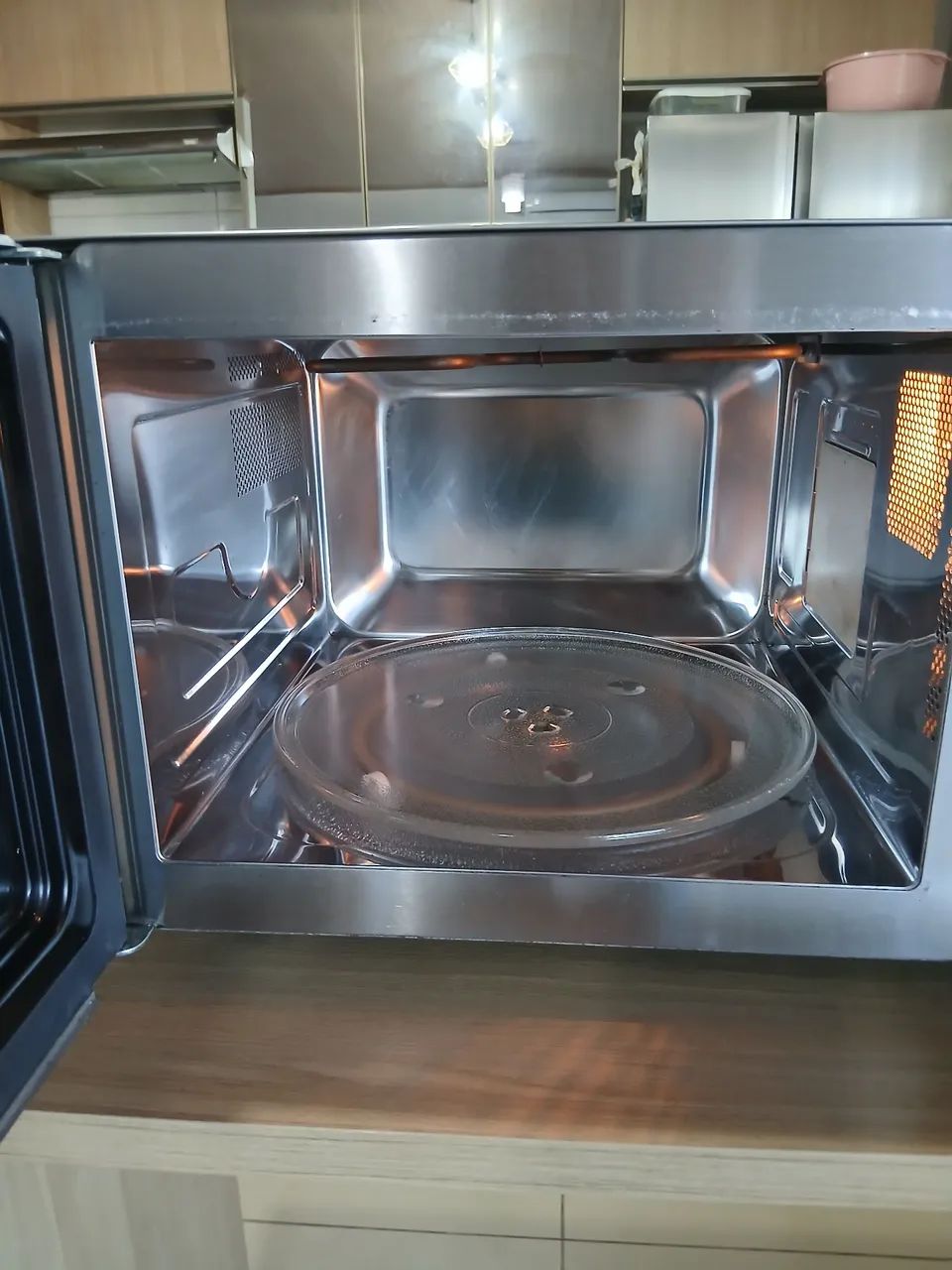Microondas Electrolux 31litros espelhado com gril  - Foto 4