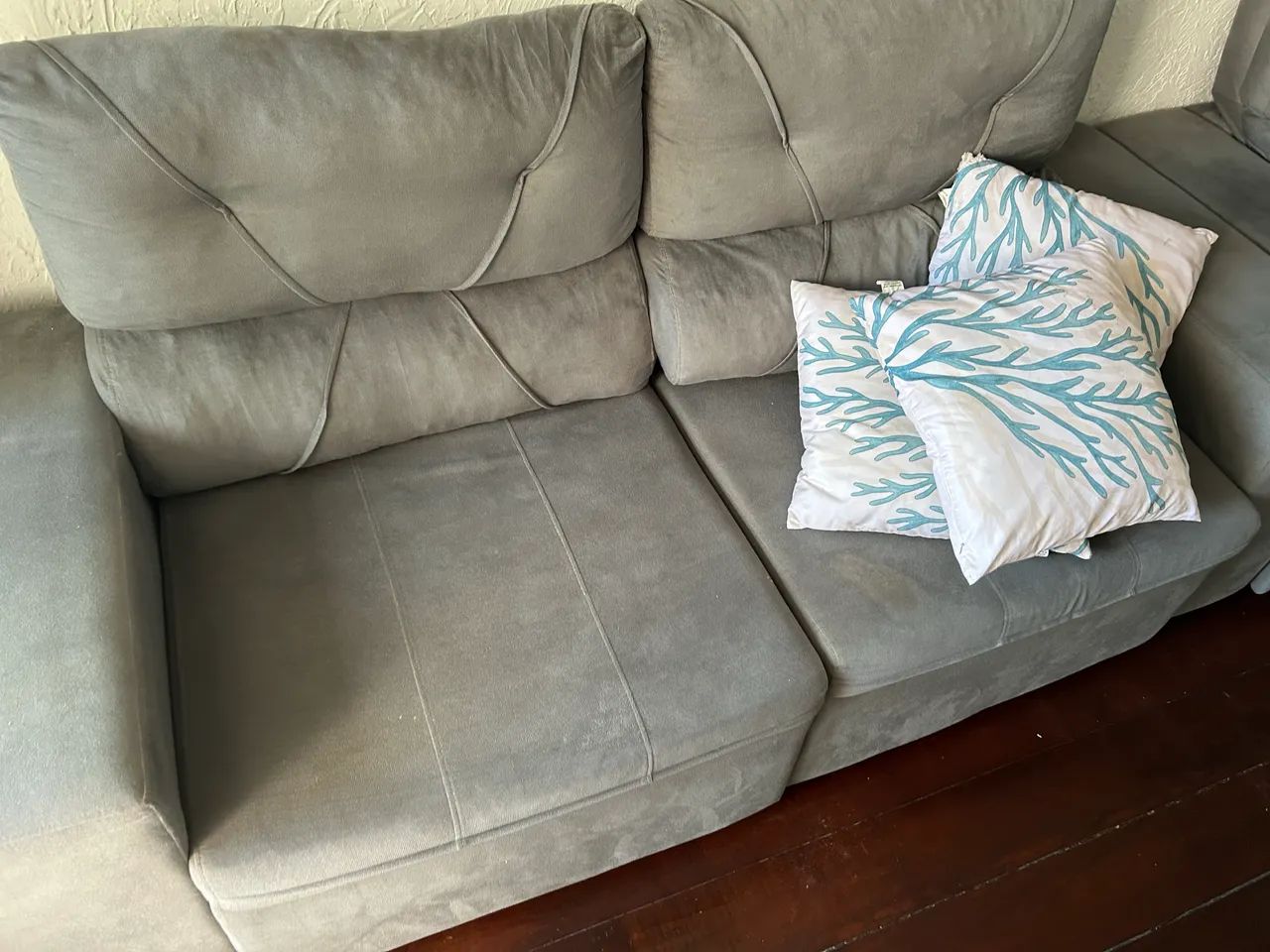 Conjunto estofado 3 e 2 lugares retrátil 
