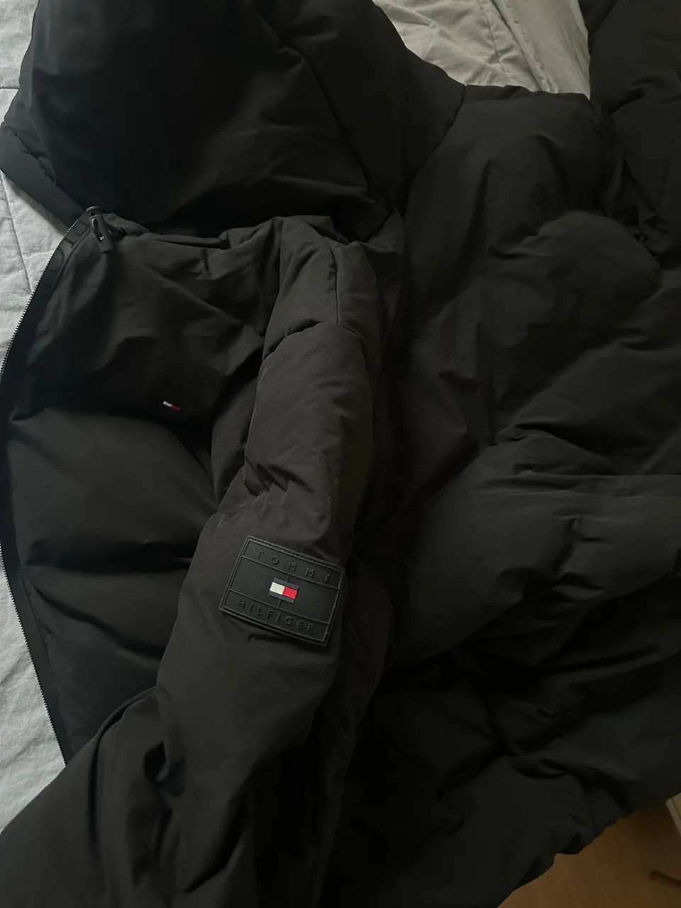 Casaco Tommy Puffer Preto G, GG - Foto 2