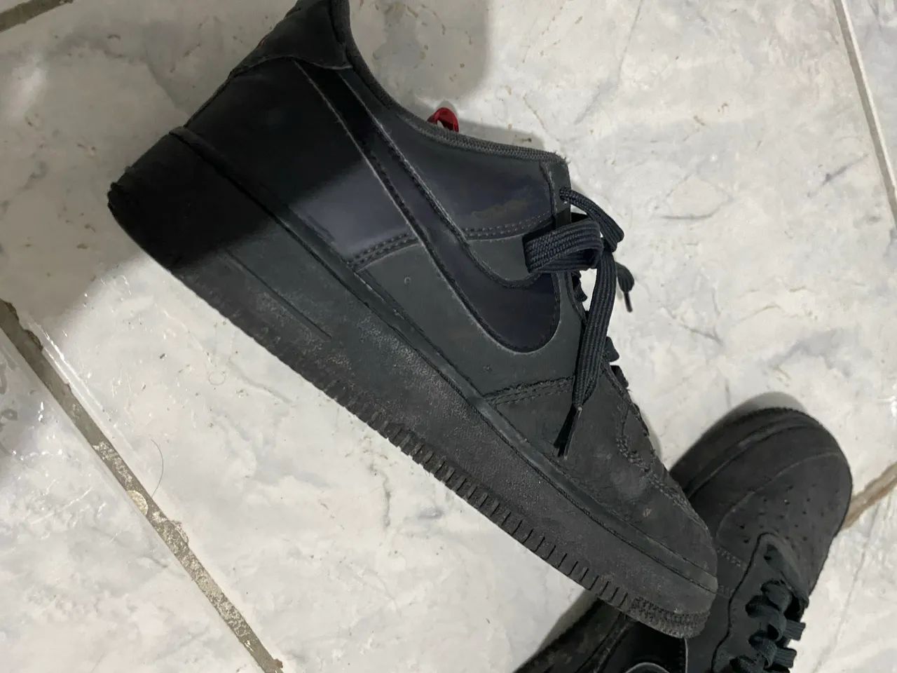 Tênis Nike Air Force Cinza chumbo Original - Foto 4