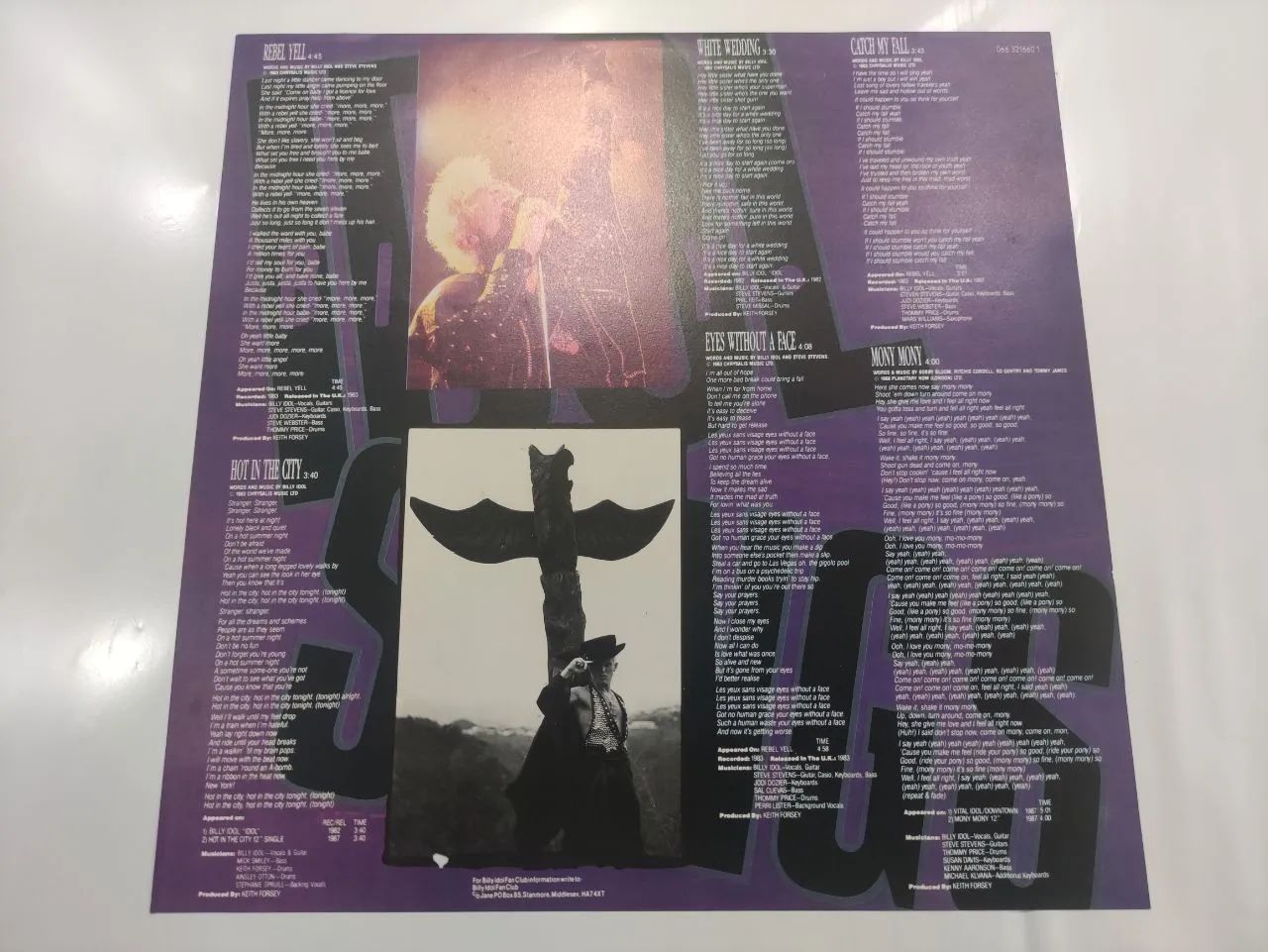 Lp Billy Idol  Idol Songs: 11 Of The Best - Foto 3